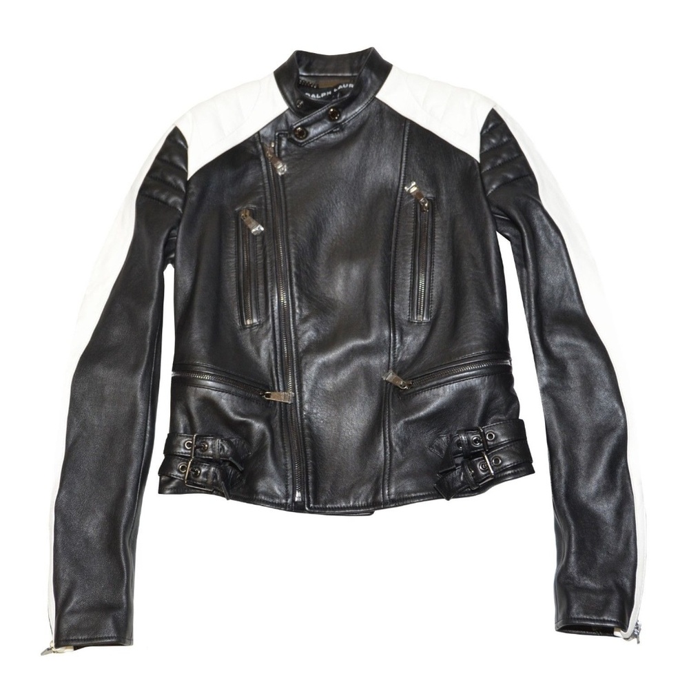 Ralph Lauren Black Label Lamb Leather Motorcycle